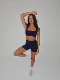 Folded essential shorts - Midnight