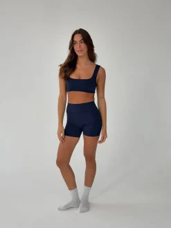 Folded essential shorts - Midnight