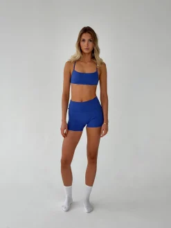 Folded essential shorts - Royal blue