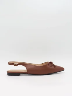 Folina ballerina med sløje - Brun