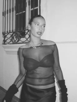 Galia bluse - Sort