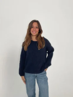 Genevieve striktrøje - Navy