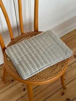 Honey computersleeve med tern - Beige/grøn