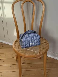 Honey lille toilettaske med tern - Blå