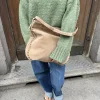 Ibi taske med nitter - Beige