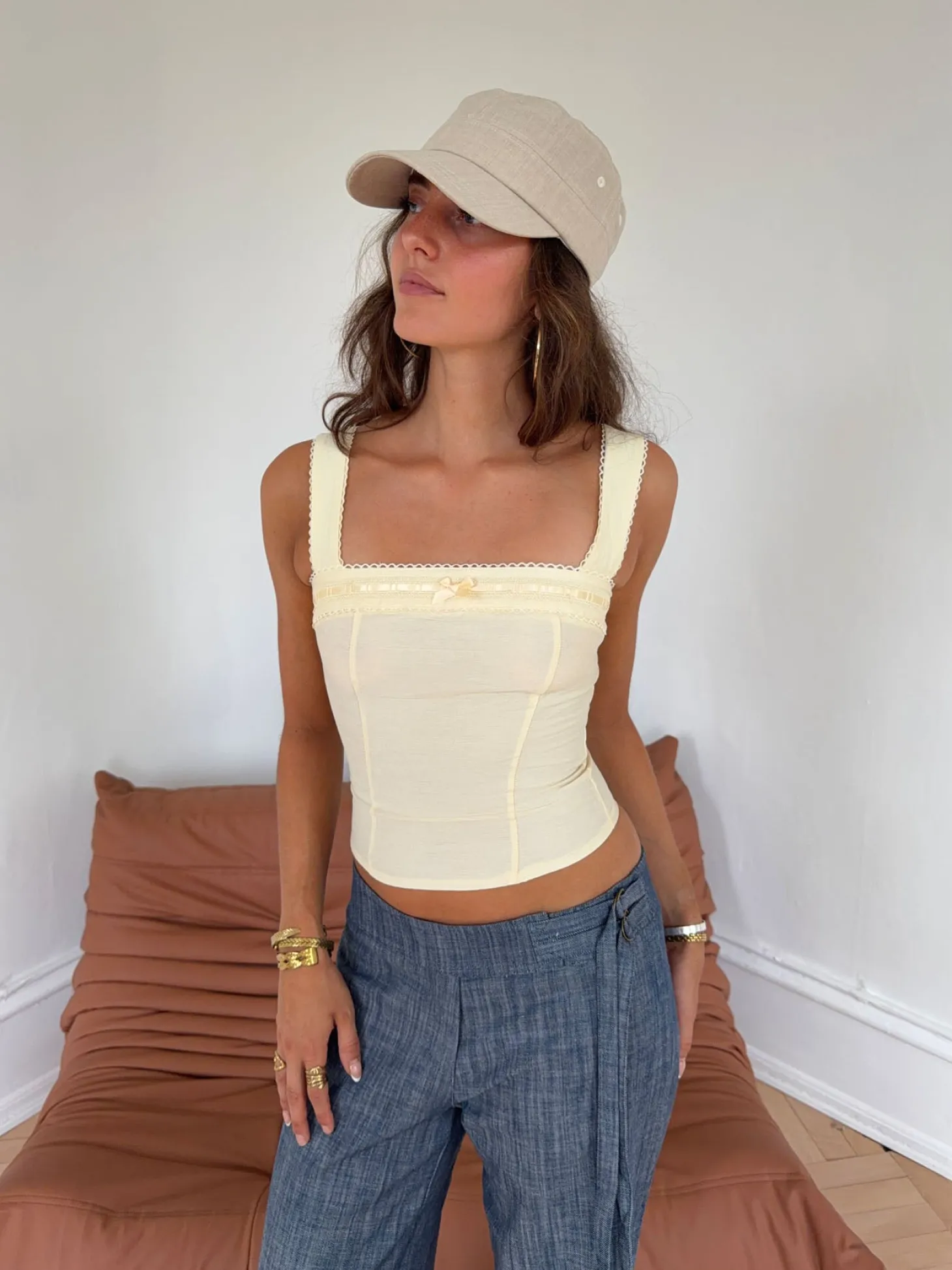 Icana top - Gul