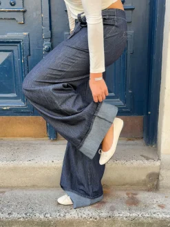 Idana bukser med detaljer - Blå