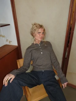 Jajana polo striktrøje - Brun
