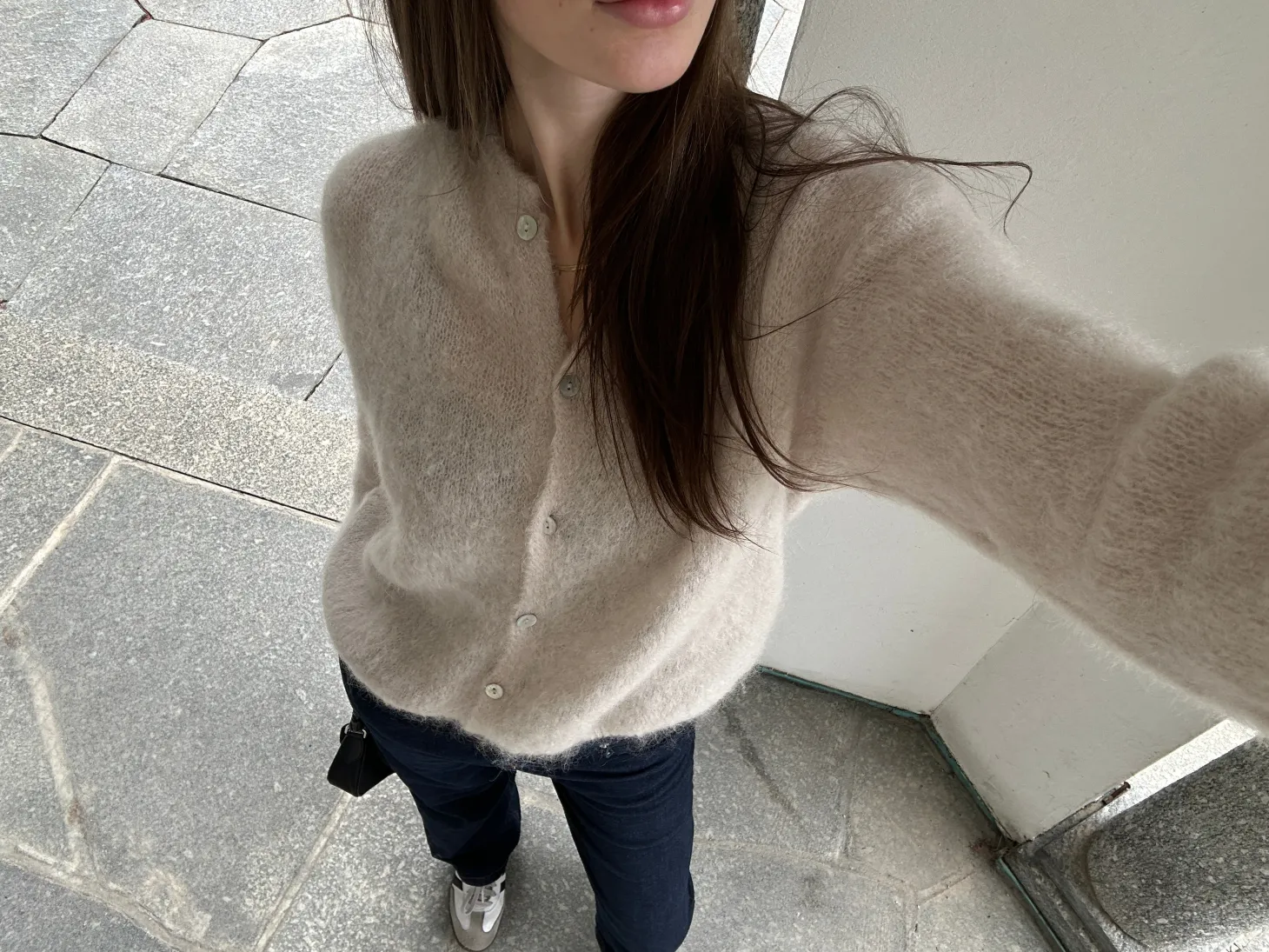 Jamilla mohair cardigan - Beige