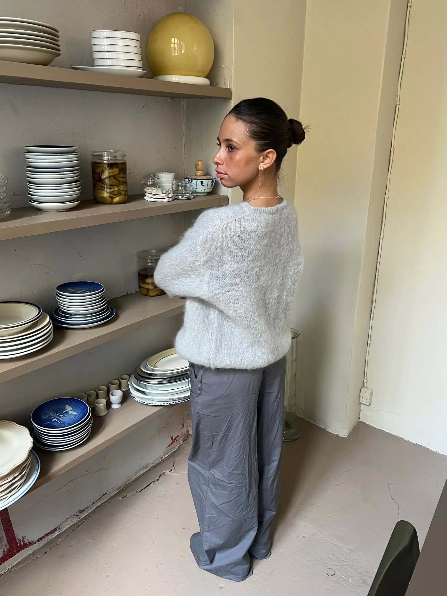 Jamilla mohair cardigan - Grå