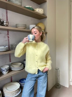 Jamilla mohair cardigan - Gul