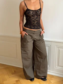 Jeselana top i blonde - Sort