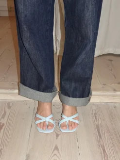 Joule sandaler med hæl - Lyseblå