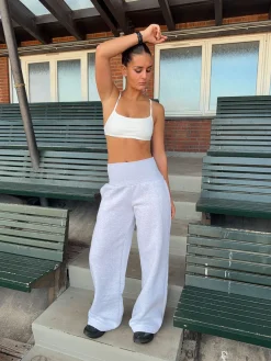 Juno sweatpants med foldbar talje - Grå