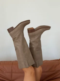 Justina tall støvler - Taupe