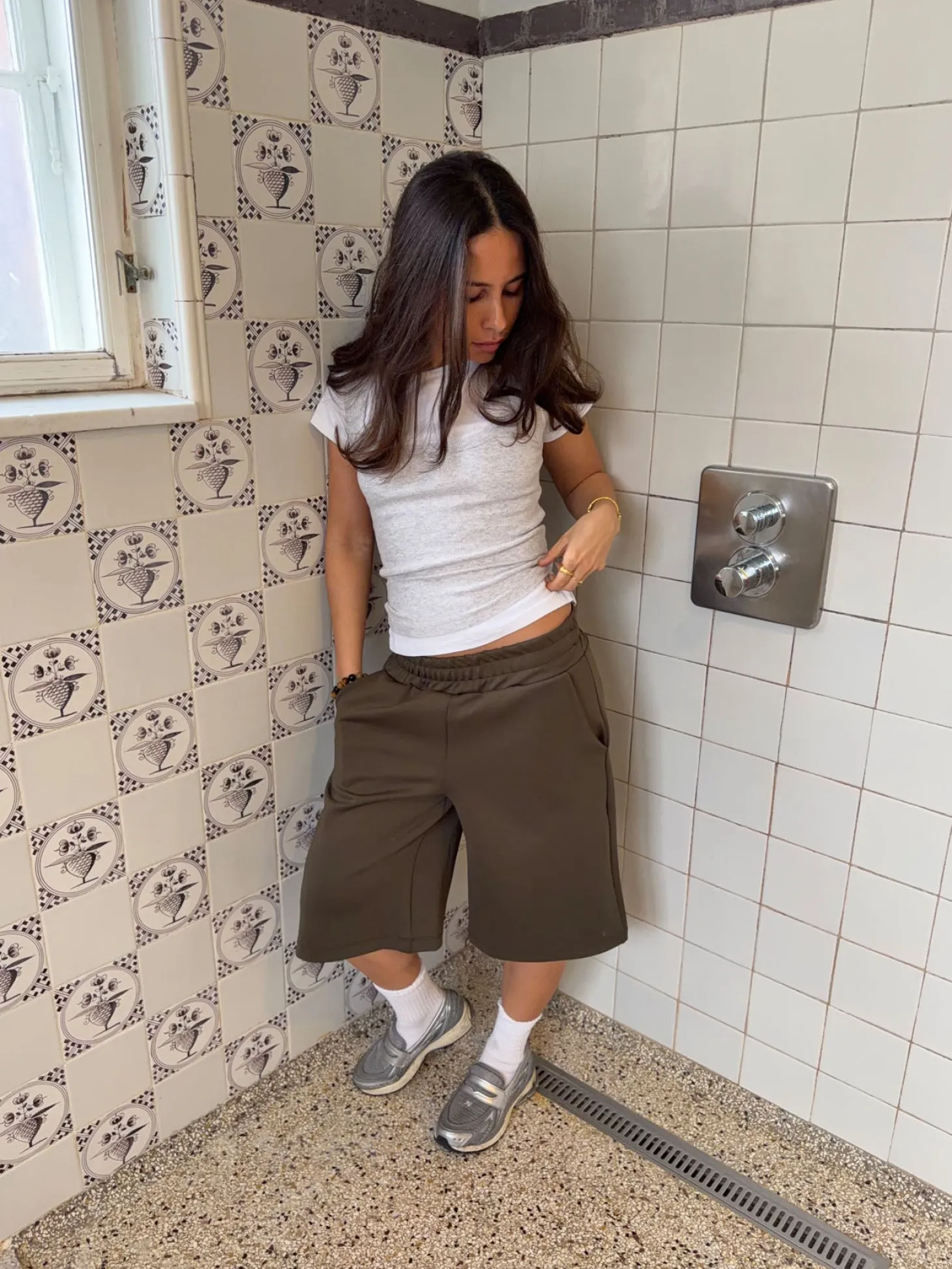 Kaline bermudashorts - Kaki