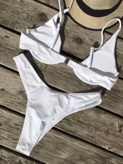 Kanvas bikini hvid