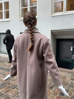 Kehlani luffer i strik - Lys grå