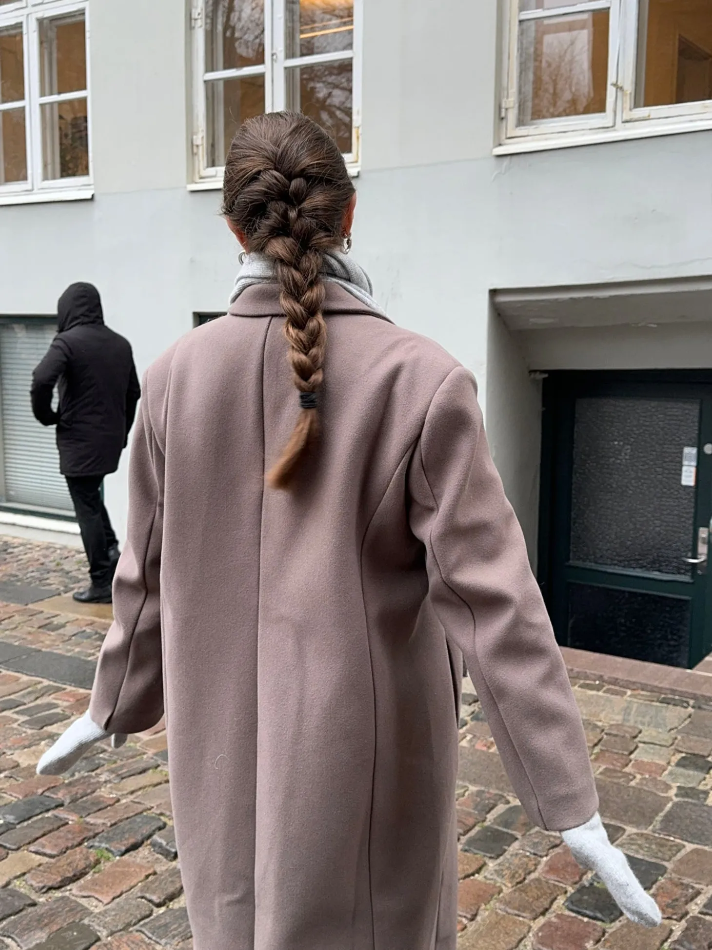 Kehlani luffer i strik - Lys grå