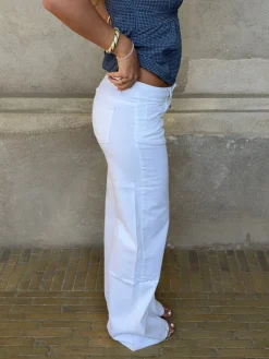 Kennie lavtaljede jeans - Hvid