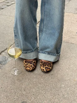 Leonia ballerina med leopard - Brun