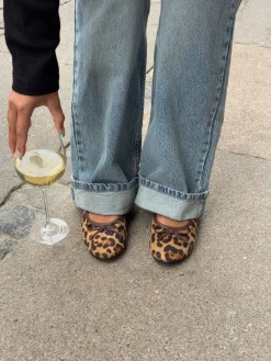 Leonia ballerina med leopard - Brun