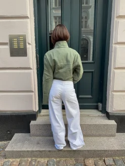 Lineana jeans med blonder - Hvid