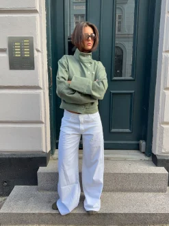 Lineana jeans med blonder - Hvid