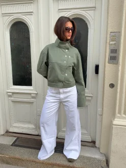 Lineana jeans med blonder - Hvid