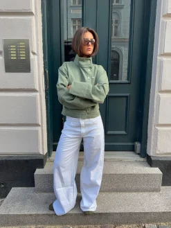 Lineana jeans med blonder - Hvid