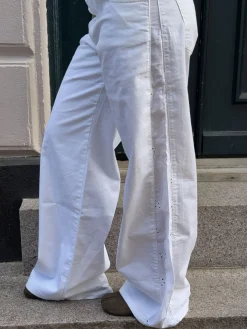 Lineana jeans med blonder - Hvid