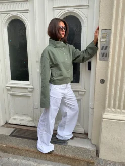 Lineana jeans med blonder - Hvid