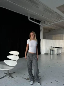 Lisette oversized suitbukser - Grå