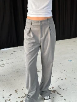 Lisette oversized suitbukser - Grå