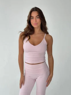 Lively v-neck tank top - Candyfloss