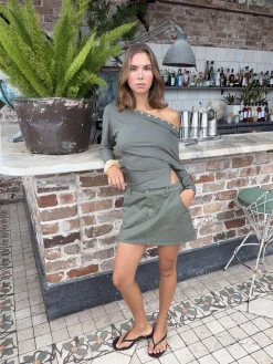 Lorenza cargonederdel - Grøn
