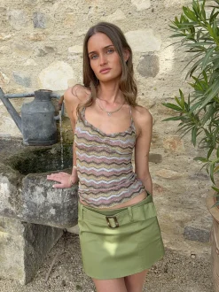 Lula top i glitter - Multifarvet