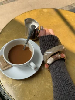 Lykke chunky armbånd - Honningfarvet