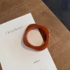 Lykke chunky armbånd - Mørk karamel