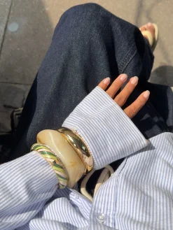 Lykke chunky armbånd - Off white