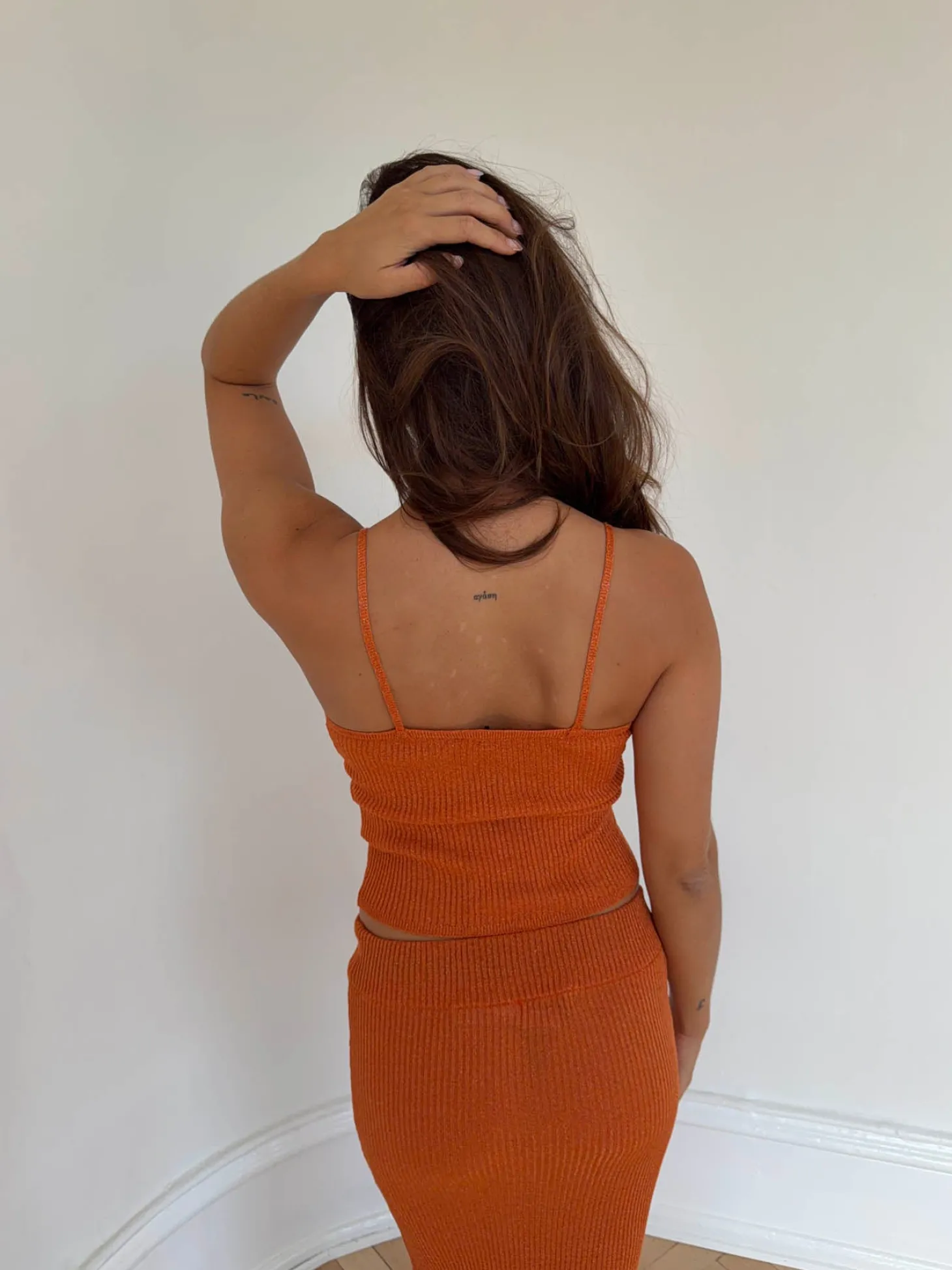 Malie glimmer tanktop - Orange