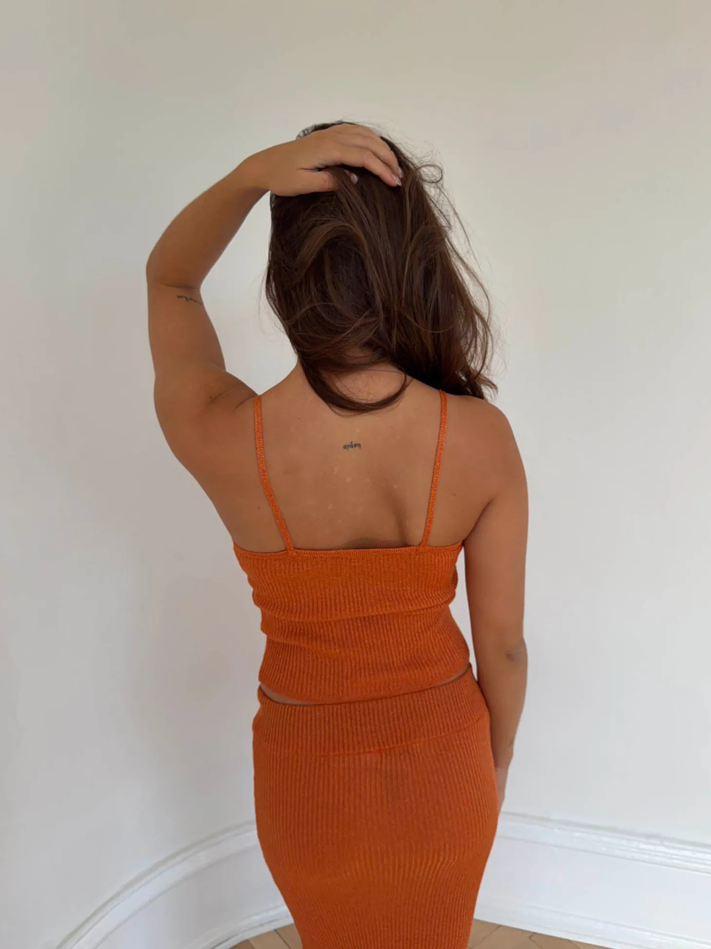 Malie glimmer tanktop - Orange