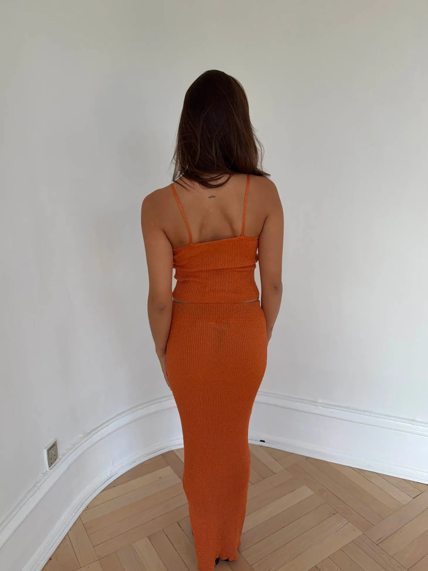 Malie glimmer tanktop - Orange