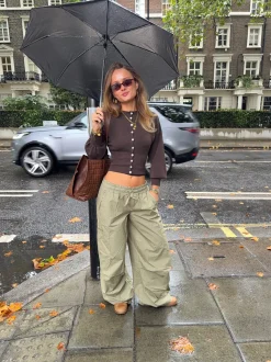 Malin Tomkins cargobukser - Kaki