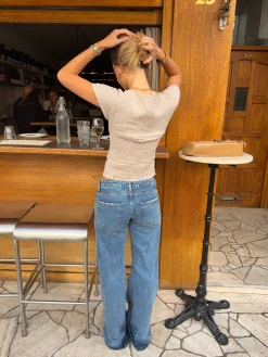 Malin Tomkins lavtaljede jeans - Blå