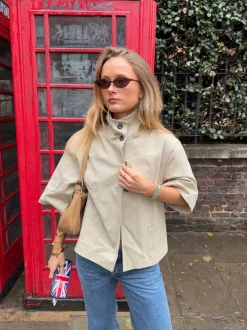 Malin Tomkins trekvartærmet jakke - Beige