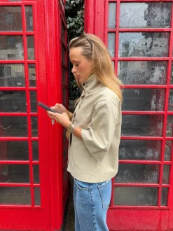 Malin Tomkins trekvartærmet jakke - Beige