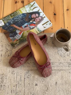 Manja ballerina i tern - Rød/hvid/grøn