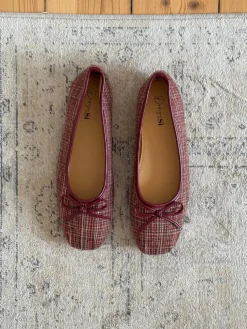 Manja ballerina i tern - Rød/hvid/grøn