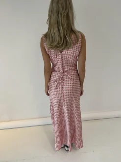 Marielle kjole med muslingeprint